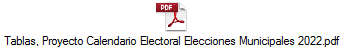 Tablas, Proyecto Calendario Electoral Elecciones Municipales 2022.pdf