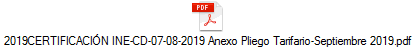 2019CERTIFICACIN INE-CD-07-08-2019 Anexo Pliego Tarifario-Septiembre 2019.pdf